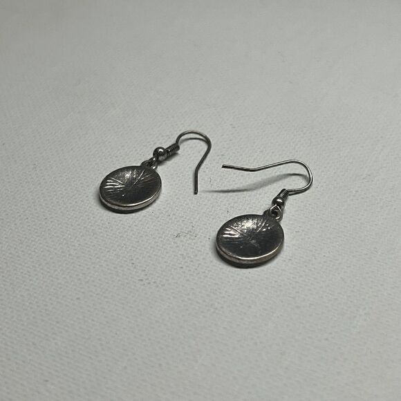 Retro Silver-tone Marcasite Drop Earrings - Picture 3 of 5